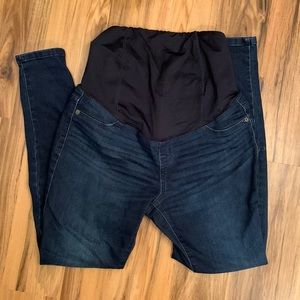 Isabel Maternity Skinny Jeans Over The Belly